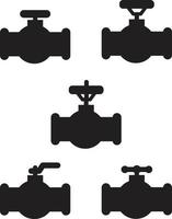 globe valve icon on white background. Pipe sign. flat style. vector