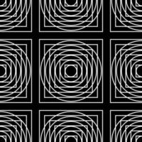 squares circles geometry - seamless pattern flat style. square and circles pattern, background for interior decor. wallpaper texture fabric, textiles. repeat, dynamics. simple and stylish ornament vector