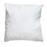 top view of white pillow isolated photo