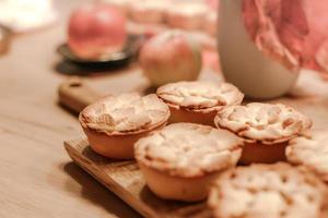 Thanksgiving Fall traditional homemade apple pies photo