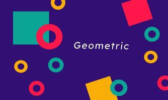 Abstract geometric shapes background vector