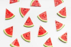 Fresh watermelon slices pattern photo