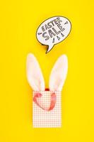 Creative Top view holiday Easter Sale Concept photo