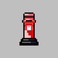 pixel art style, old videogames style, retro style 18 bit mailbox vector