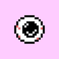 estilo de pixel art, estilo de videojuegos antiguos, monstruo de ojo espía de estilo retro de 18 bits vector