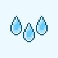 pixel art style, 18 bit style rain vector