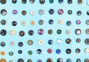 various buttons arranged on blue background photo