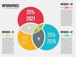 colección de elementos infográficos de negocios diseño vectorial de visualización de datos sobre fondo blanco. vector