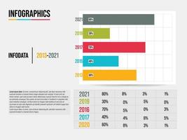 colección de elementos infográficos de negocios diseño vectorial de visualización de datos sobre fondo blanco. vector