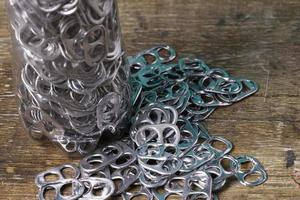 aluminum pull tabs photo