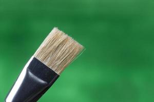 detail of brush bristles on cork background photo