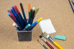 basket with makers pens photo