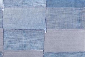 patchwork from denim flaps photo