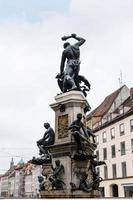 back side view of Hercules fountain in Augsburg photo