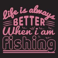 Fishing T-shirt Design vector