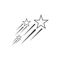 Stars outline design. Vector illustration