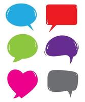 Vector colorful speech bubbles