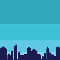 City shadow minimal concept background. Vector illustration