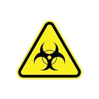 Radiation warning sign. Vector illustration
