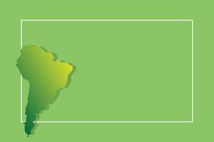 South American map with vector background template