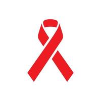 Minimal aids ribbon icon design vector