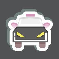 Sticker Taxi. suitable for Automotive symbol. simple design editable. design template vector. simple illustration vector