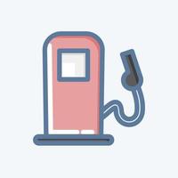 bomba de gas de icono. adecuado para el símbolo automotriz. estilo garabato. diseño simple editable. vector de plantilla de diseño. ilustración sencilla