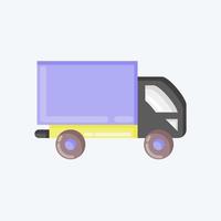 Icon Truck. suitable for Automotive symbol. flat style. simple design editable. design template vector. simple illustration vector