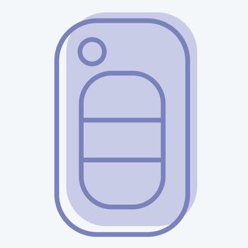 Icon Key. suitable for Automotive symbol. two tone style. simple design editable. design template vector. simple illustration vector