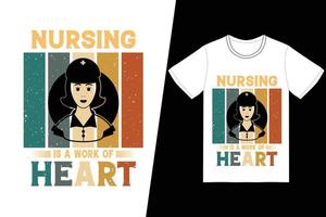 Nurse t-shirt design Free Vector