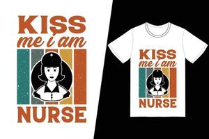 Nurse t-shirt design Free Vector