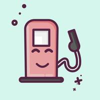 Icon Gas Pump. suitable for Automotive symbol. MBE style. simple design editable. design template vector. simple illustration vector