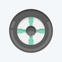 Icon Tire. suitable for Automotive symbol. flat style. simple design editable. design template vector. simple illustration vector