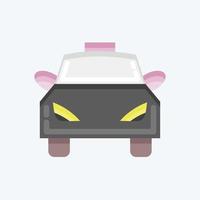 Icon Taxi. suitable for Automotive symbol. flat style. simple design editable. design template vector. simple illustration vector