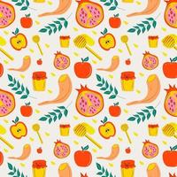 Seamless pattern for Rosh Hashanah- jewish new year .Vector background for wallpaper, greeting card and graphic design. vector