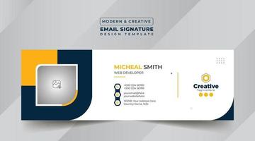 Email Signature Template Design vector