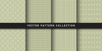 Set of seamless patterns exquisite floral patterns vector