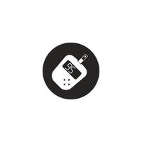 blood sugar meter icon vector