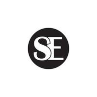 SE letter logo vector