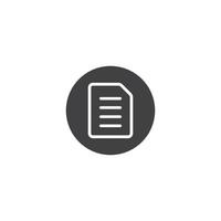 file or document icon vector