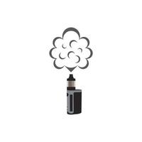 Vaping logo vector illustration design template