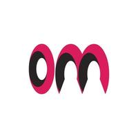 OM letter logo vector