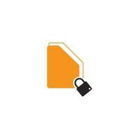 locked file icon vector