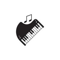 icono de vector de piano