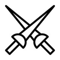 Fencing Icon Design vector