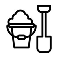 Sand Bucket Icon Design vector