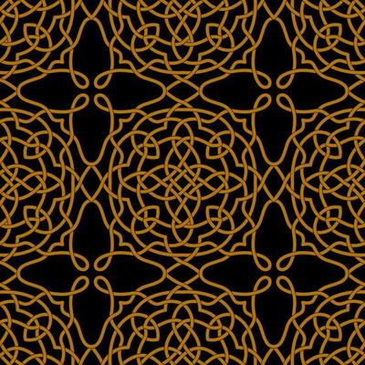 Celtic Knot Inspired Seamless Pattern Background