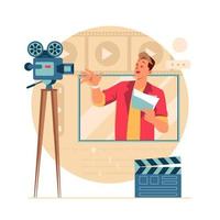 Actor Reading Script vector