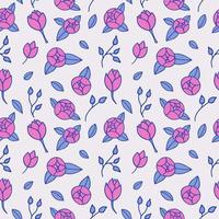 Seamless texture with floral background, pattern from flowers, wallpaper vector