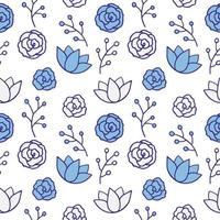 Seamless texture with floral background, pattern from flowers, wallpaper vector